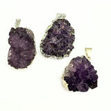 Pendant with amethyst cluster
