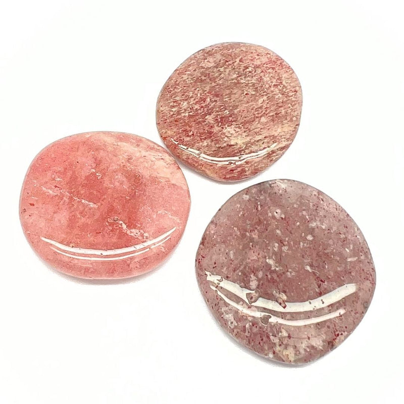 Strawberry quartz polished slab