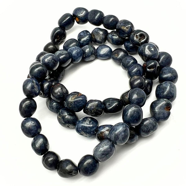 Sapphire, tumbled bracelet
