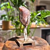 Rosa ametist slipad skulptur