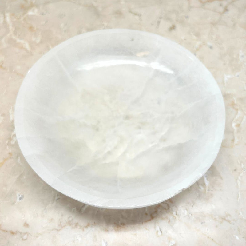 Selenite ground bowl - two sizes