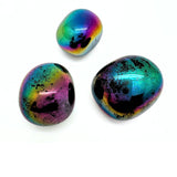 Obsidian Aurora Borealis, trumlad sten per styck
