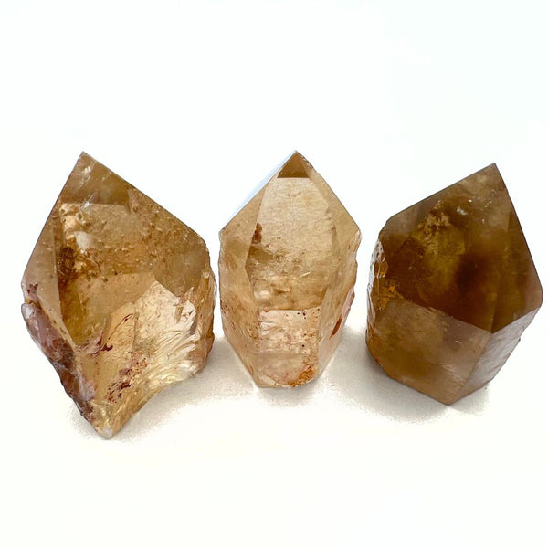 Citrine, ground tip with sawn bottom