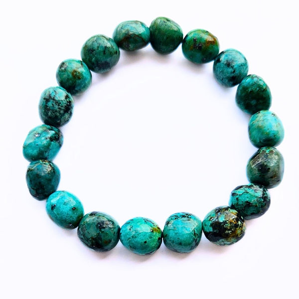 Turquoise, tumbled bracelet