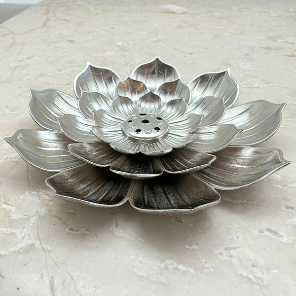 Rökelsehållare Lotus Silver
