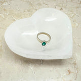 Selenit, hjärtformad skål