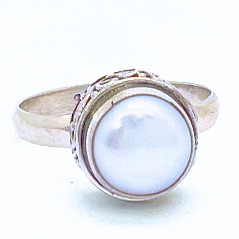 Sötvattenpärla, ring i silverfiligran