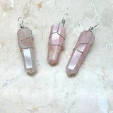 Ground tips, pendant in metal wire