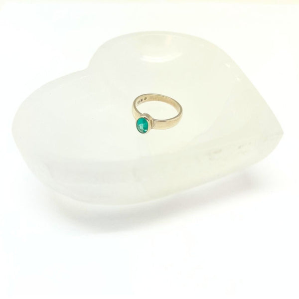 Selenit, hjärtformad skål