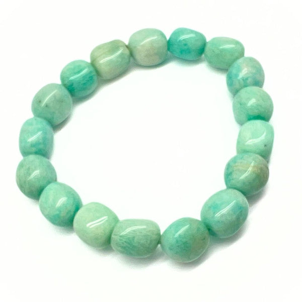 Amazonite tumbled stone bracelet
