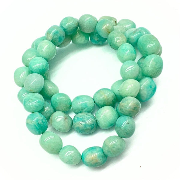 Amazonite tumbled stone bracelet