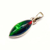 Opal toppkvalitet ovalt sterling silverhänge