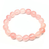 Rose quartz tumbled bracelet AA