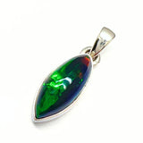 Opal toppkvalitet ovalt sterling silverhänge