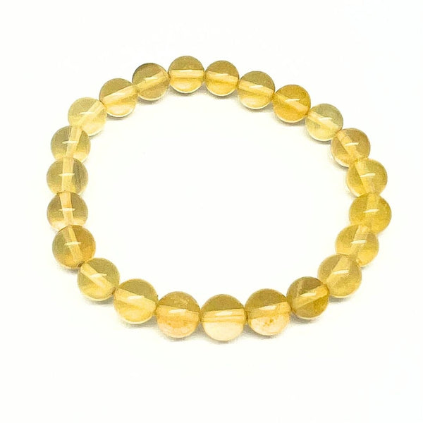 Fluorite yellow bracelet 8 mm