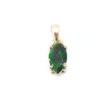 Opal larger stone in sterling silver pendant