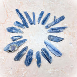 Blue kyanite, leaf