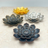 Rökelsehållare Lotus Silver