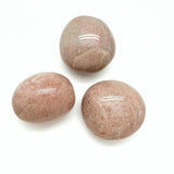 Peach moonstone, AA polished palmstone