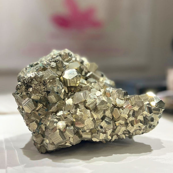 Pyrite cluster unique piece extra large AA quality