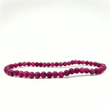 Rubin fasettslipat armband 4 mm