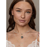 Topaz pink sparkling pendant in gold vermeil