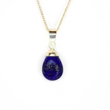 Lapis Lazuli, Dew Kristalldroppe silverhänge