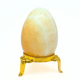 Orange calcite, stone egg