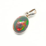 Opal toppkvalitet ovalt sterling silverhänge