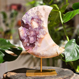 Pink amethyst moon large