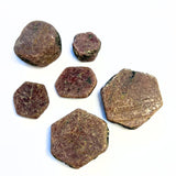 Rubin naturliga kristaller