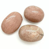 Peach moonstone, AA polished palmstone