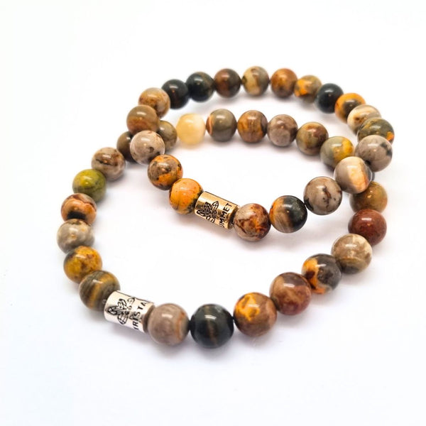 Bumble bee jasper bracelet The crystal room