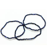 Lapis Lazuli, fasettslipat armband 2-3 mm