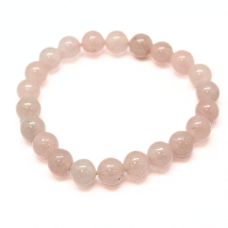 Rose quartz bracelet 4, 6 or 8 mm beads