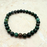 Jade, nephrite bracelet round beads