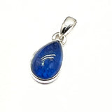 Tanzanit, droppe i silverfattning