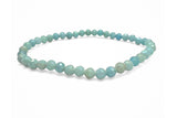 Angelit AA, faceted bracelet 4mm