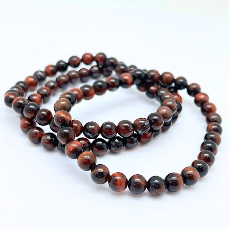 Bull's eye, bracelet round beads 6 mm