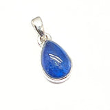 Tanzanit, droppe i silverfattning