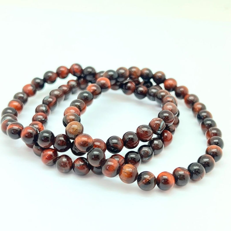 Bull's eye, bracelet round beads 6 mm