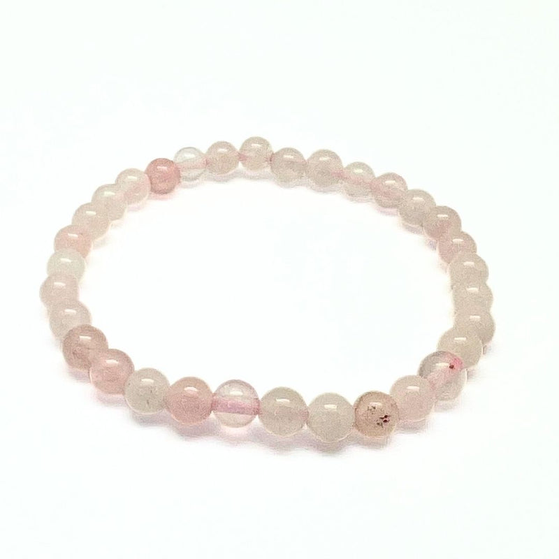 Rose quartz bracelet 4, 6 or 8 mm beads