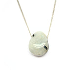 Rainbow moonstone, small tumbled pendant with hole