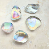 Aurora Borealis, tumbled rock crystal per gram
