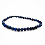 Lapis Lazuli, fasettslipat armband 4 mm