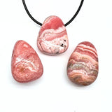 Rodokrosit trumlat hänge med hål