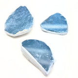 Angelite, one side polished slice