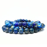 Lapis Lazuli, bracelet with 8 mm beads