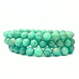 Amazonite, bracelet round 8 mm