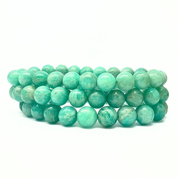 Amazonite, bracelet round 8 mm